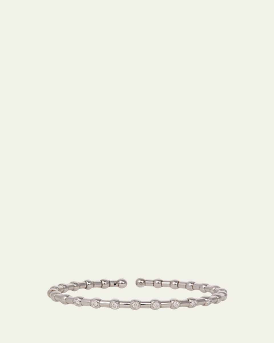 18K White Gold Holly Bracelet with Diamonds